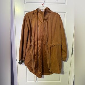 Suede raincoat
